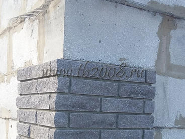 Устройство облицовки на стенах из полистиролбетонных блоков
